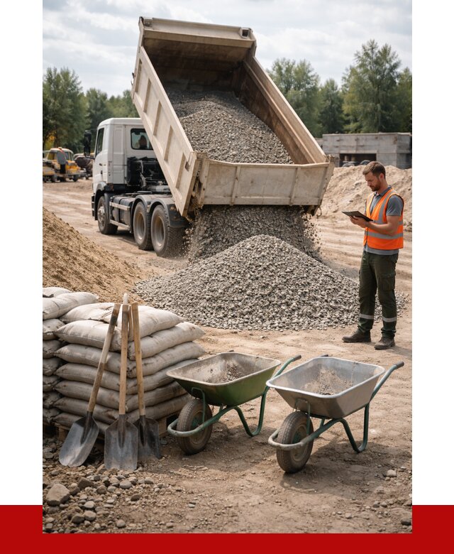 Доставка нерудных материалов в Балтийске от 1223 руб. | ПРОНЕРУДБлт