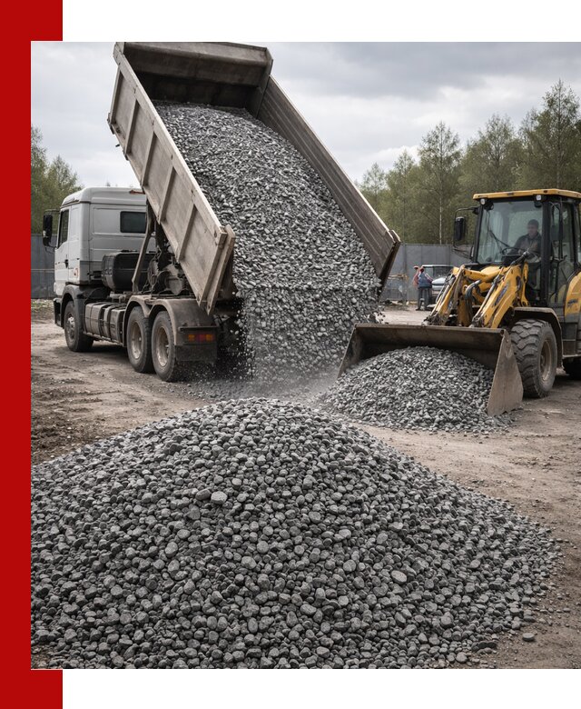 Доставка и продажа щебня гранитного в Балтийске