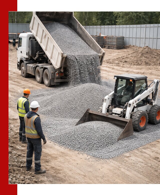 Доставка и продажа гранитного щебня фракции 0-5 в Балтийске