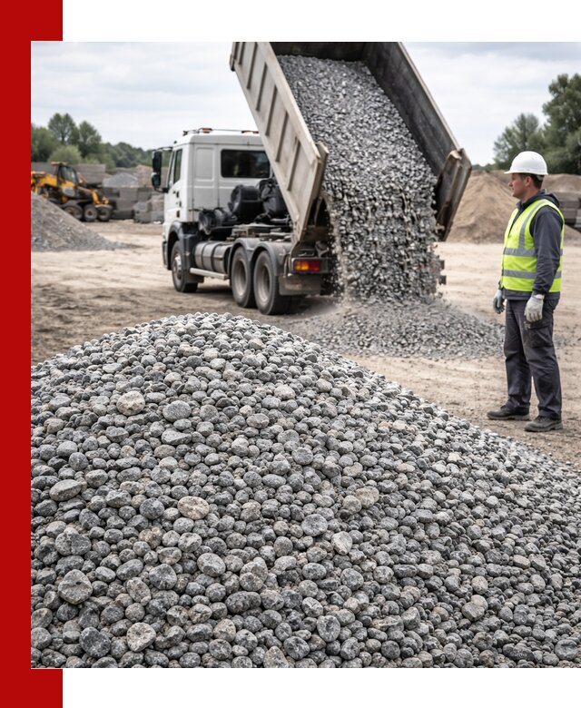 Доставка и продажа гранитного щебня фракции 5-20 в Балтийске