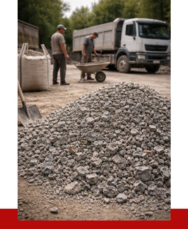 Гранитный щебень фракция 20-40 в Балтийске от 3262 руб. ПРОНЕРУДБлт