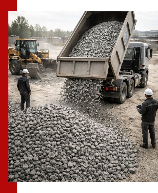 Доставка гранитного щебня фракции 20-40 в Балтийске