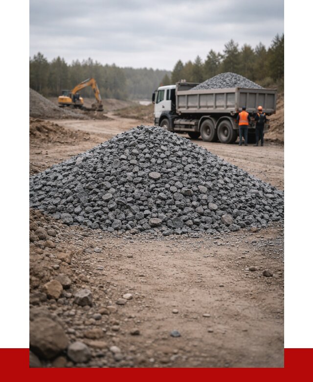 Щебень габбро диабаз фракция 40-70 в Балтийске от 2243 р-ПРОНЕРУДБлт