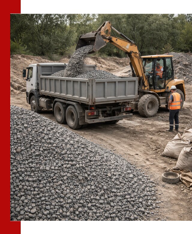 Доставка гравийного щебня в Балтийске оптом и в розницу