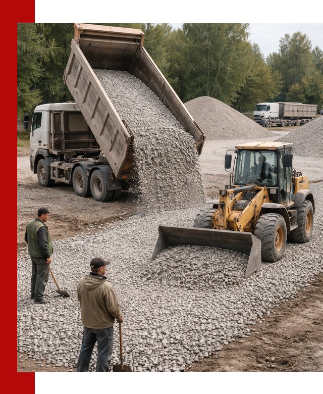 Купить гравийный щебень фракция 20-40 в Балтийске с доставкой