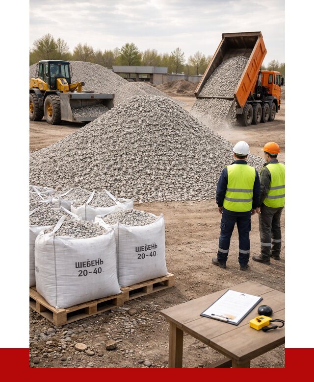 Известняковый щебень 20-40 в Балтийске от 2141 р. ПРОНЕРУДБлт