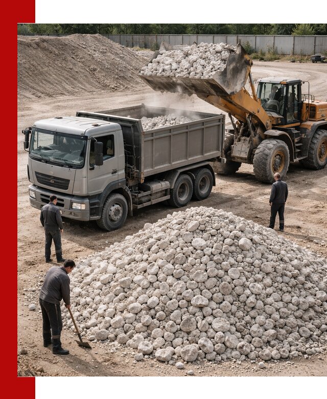 Известняковый щебень фракция 70–150 с доставкой в Балтийске