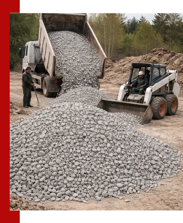 Доставка доломитового щебня в Балтийске напрямую от карьера