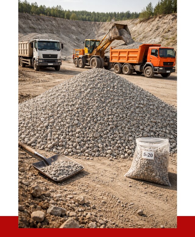 Доломитовый щебень фр. 5-20 в Балтийске от 4282 р. | ПРОНЕРУДБлт
