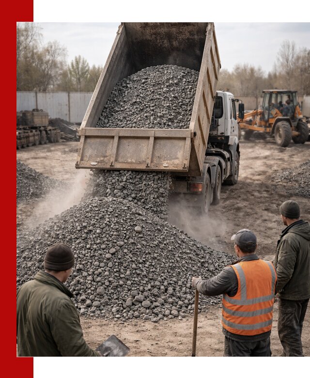Доставка шлакового щебня в удобные сроки по выгодной цене в Балтийске