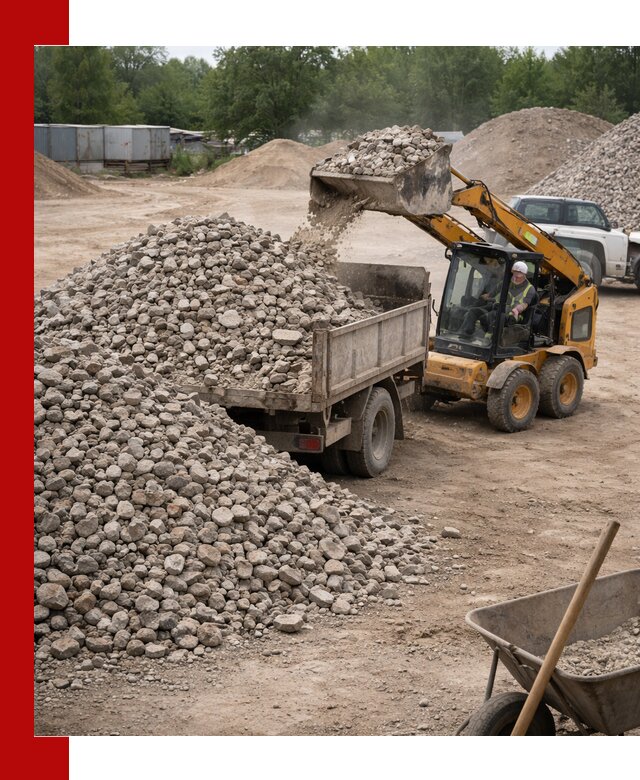 Доставка вторичного щебня в Балтийске для строительных работ