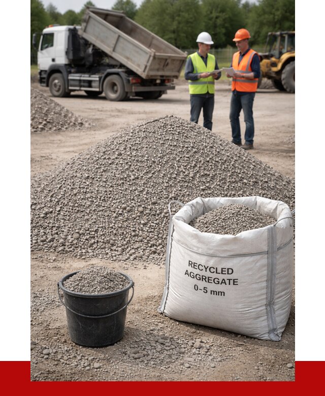 Вторичный щебень фракция 0-5 в Балтийске от 1631 р. ПРОНЕРУДБлт