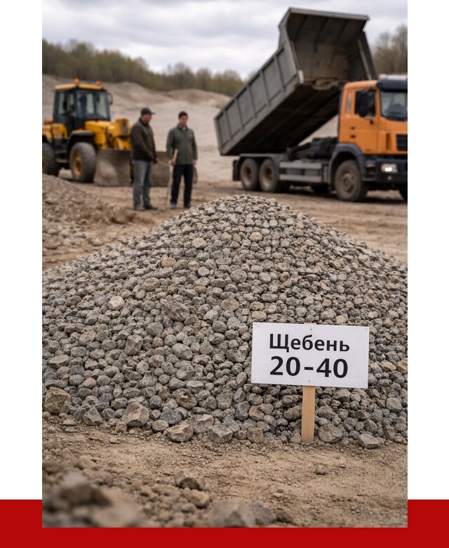 Бетонный щебень фракция 20-40 в Балтийске от 2498 р. | ПРОНЕРУДБлт