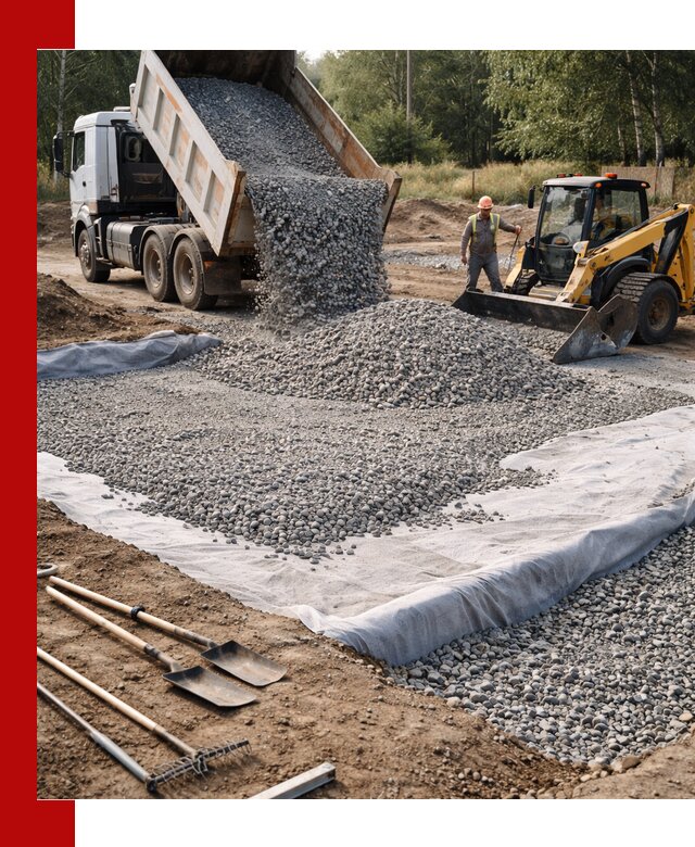 Щебень для фундамента с доставкой в Балтийске