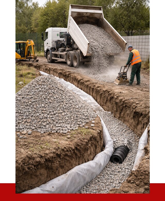 Щебень для дренажа в Балтийске от 1886 р., ПРОНЕРУДБлт доставка