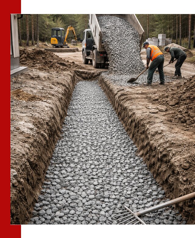 Щебень для дренажа с доставкой в Балтийске высокого качества