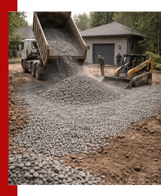 Щебень для парковки в Балтийске: доставка и укладка качественного материала