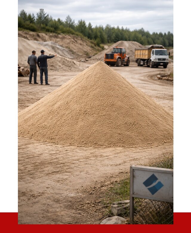 Карьерный песок навалом в Балтийске от 1835 р. | ПРОНЕРУДБлт