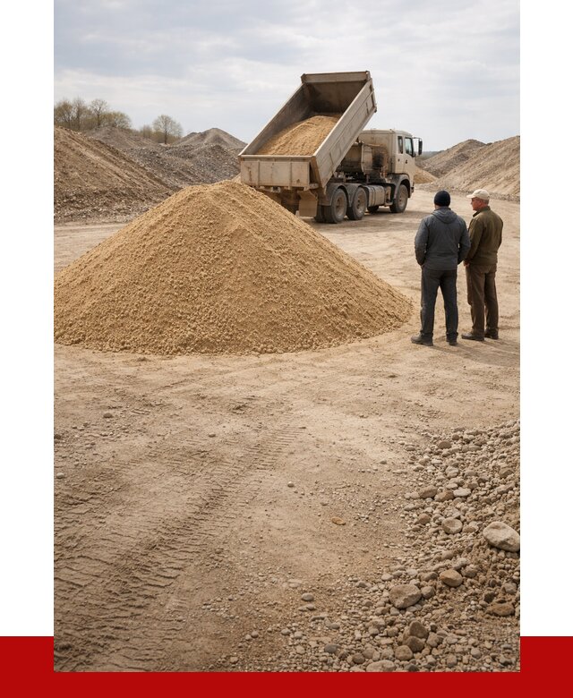 Карьерный песок крупнозернистый в Балтийске от 8666 р | ПРОНЕРУДБлт