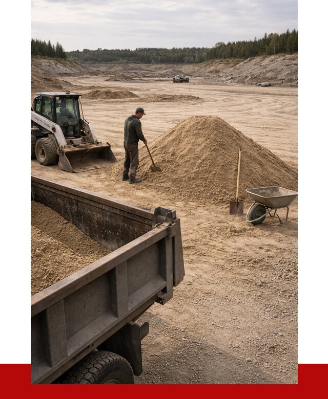 Карьерный песок среднезернистый в Балтийске, от 2243 р. ПРОНЕРУДБлт