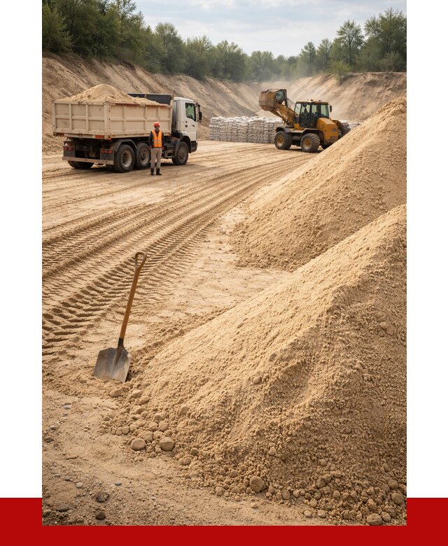 Карьерный песок мелкозернистый в Балтийске от 9176 р. | ПРОНЕРУДБлт