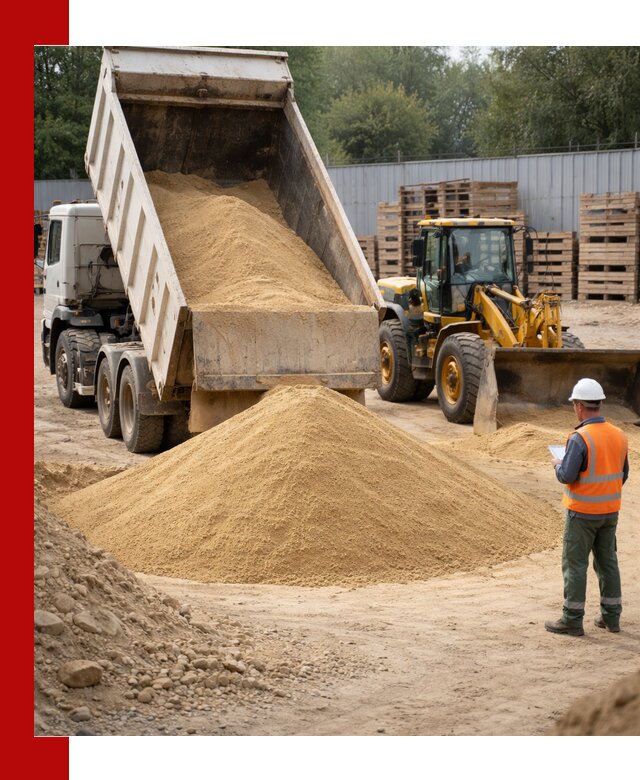 Доставка карьерного мелкозернистого песка в Балтийске