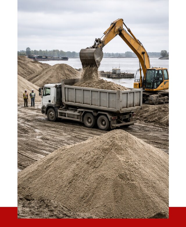 Купить речной песок навалом в Балтийске от 1835 р., ПРОНЕРУДБлт