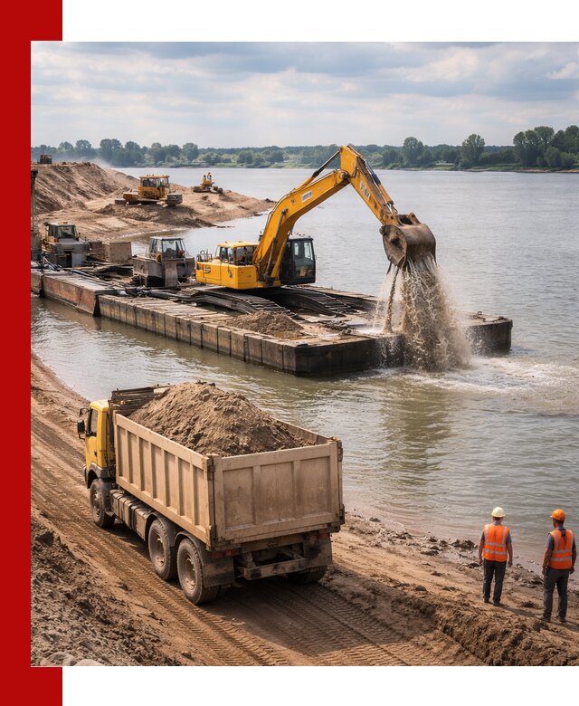 Намывной песок с доставкой в Балтийске оптом и в розницу