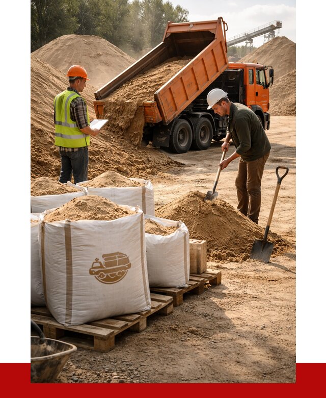 Строительный песок в Балтийске от 2243 р. с доставкой, ПРОНЕРУДБлт