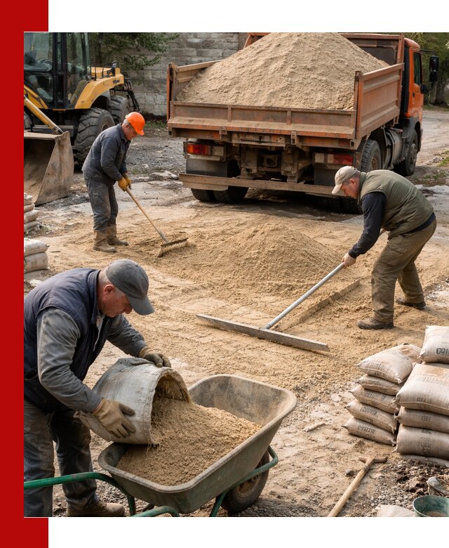 Поставка песка для стяжки в Балтийске с быстрой доставкой