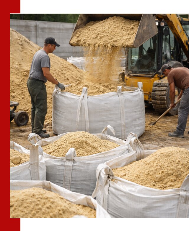 Поставка качественного песка для кладки в Балтийске