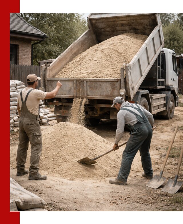 Песок для штукатурки с доставкой в Балтийске качественный и чистый