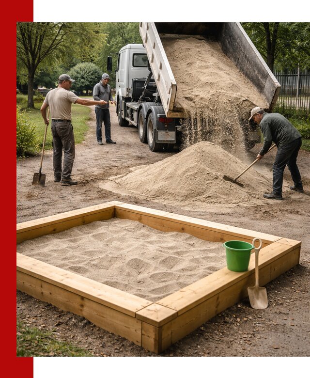 Песок для песочницы с доставкой в Балтийске недорого и чистый
