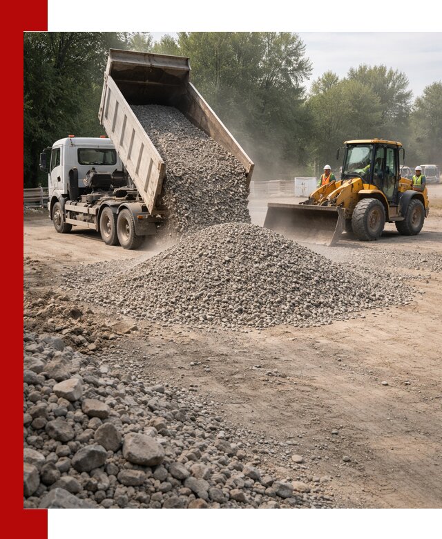 Гравий фракция 5–20 доставка в Балтийске оптом и в розницу