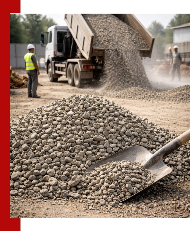 Доставка гравия фракции 20-40 в Балтийске с самосвалами