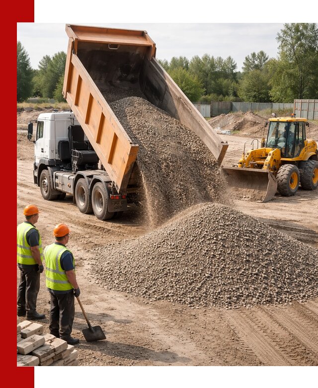 Доставка щебёночно-песчаной смеси ЩПС С7 в Балтийске