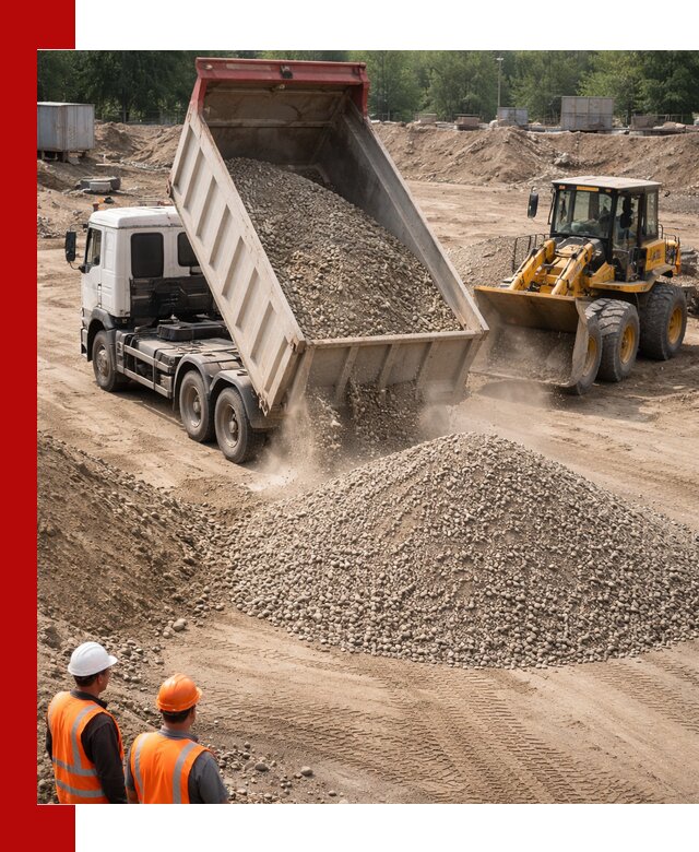 Щебень с песком (ЩГПС С2) с доставкой в Балтийске