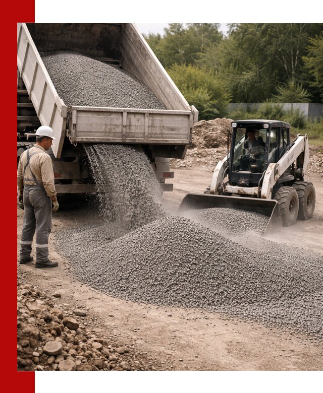 Доставка гравийного отсева 0-5 в Балтийске оптом и в розницу