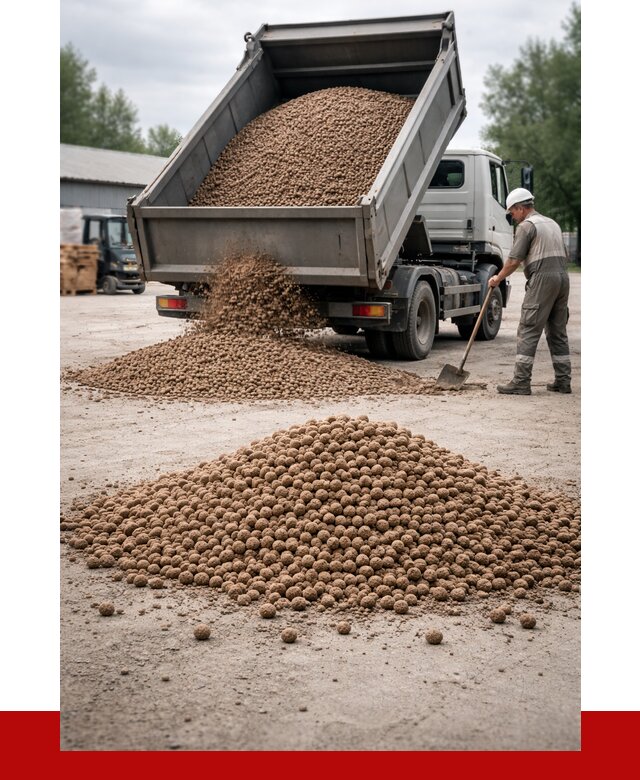 Керамзит с доставкой в Балтийске от 4282 р. за м3 | ПРОНЕРУДБлт