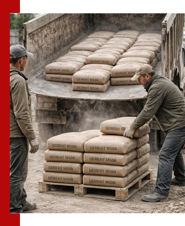 Цемент М500 с доставкой самосвалом в Балтийске
