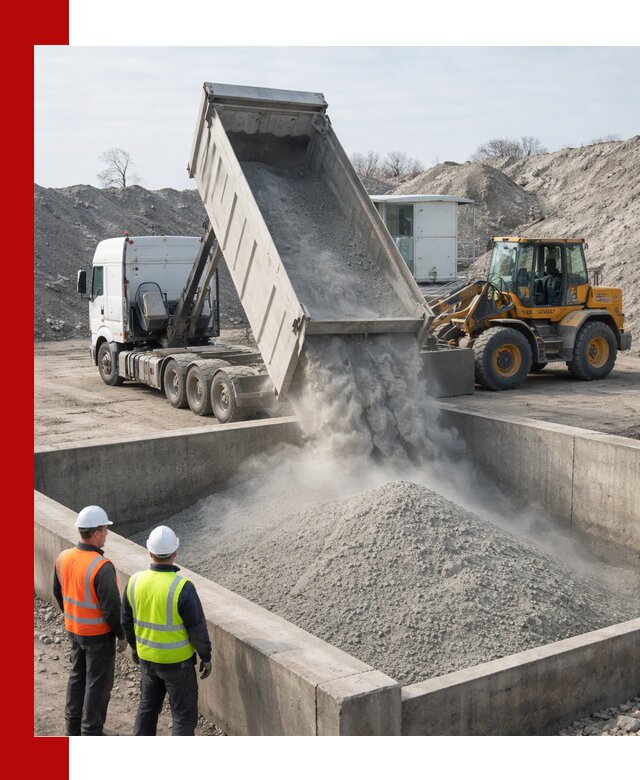 Доставка цемента навалом в Балтийске крупными партиями