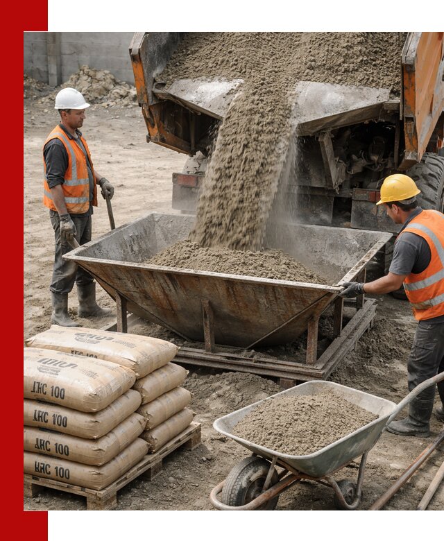 Доставка цементно-песчаной смеси М100 в Балтийске