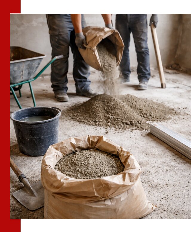 Доставка сухой смеси для стяжки в Балтийске