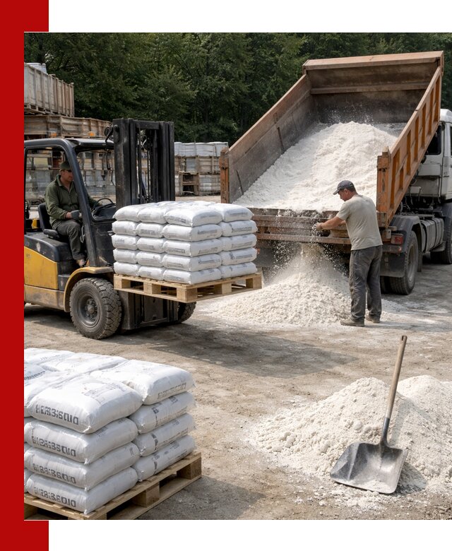 Доставка строительной извести оптом и в розницу в Балтийске