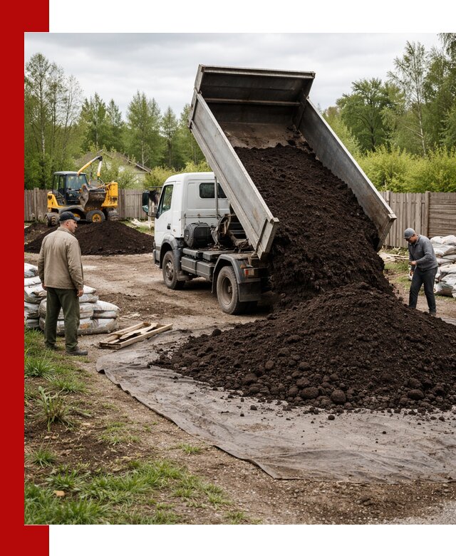 Доставка качественного почвогрунта в Балтийске оптом и в розницу