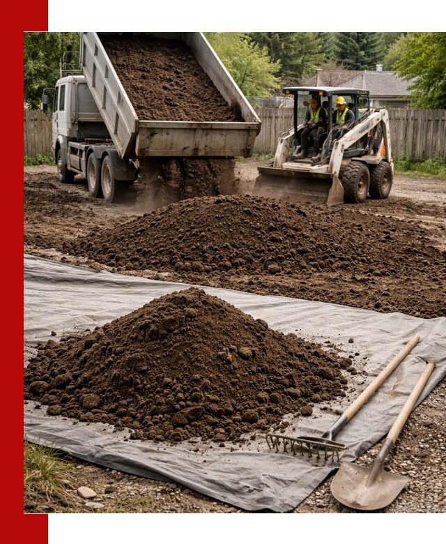 Грунт для отсыпки участка с доставкой в Балтийске