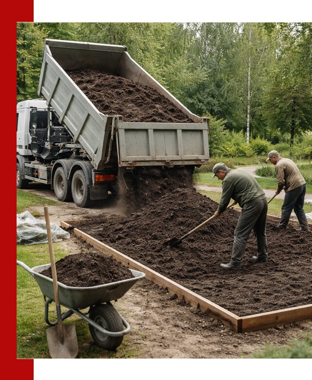 Доставка грунта для озеленения и благоустройства в Балтийске