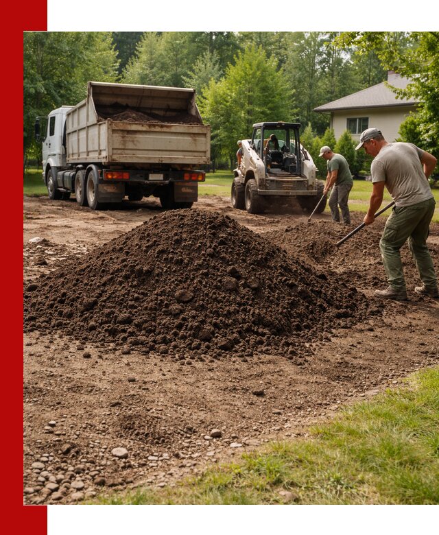 Доставка и укладка грунта для газона в Балтийске