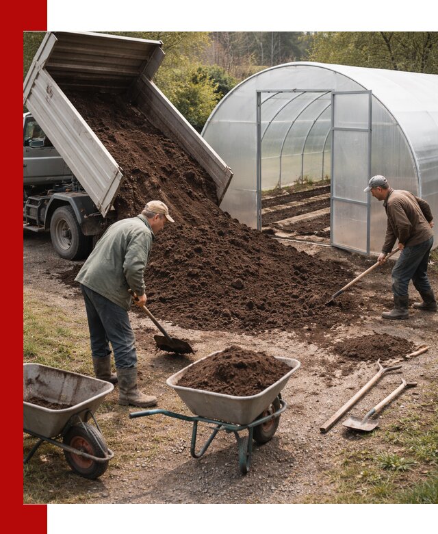 Грунт для теплицы с доставкой в Балтийске — плодородный субстрат под растения