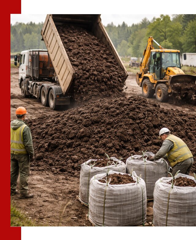 Доставка нейтрального торфа в Балтийске оптом и в розницу